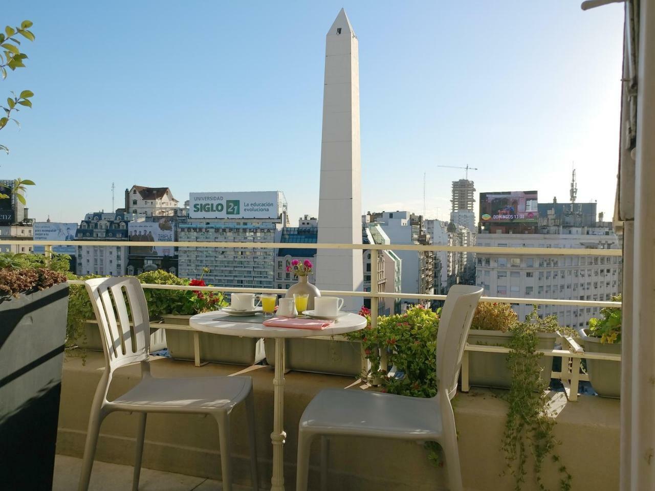 Penthouse Frente Al Obelisco Con Terraza Appartement Buenos Aires Buitenkant foto